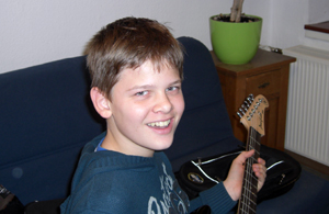 Photo - Johannes, ein Schüler der Gitarrenschule Klotz